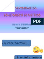 Corso Di Formazione Valutazione Didattica Valutazione Di Sistema