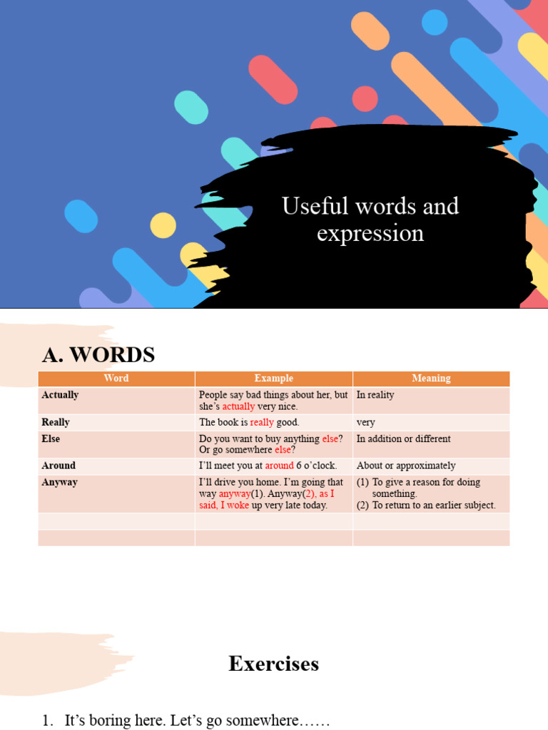 Useful Expressions for Everyday Conversations | PDF