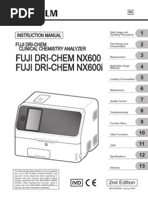 Fuji Drichem Nx600 | PDF | Electromagnetic Interference | Waste