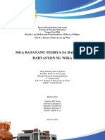 Study Guide I Mga Batayang Teorya Sa Barayti at Baryasyon NG Wika