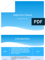 4th & 5th Meeting - Adjective Clause