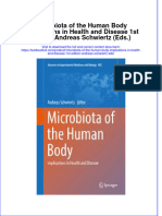 PDF Microbiota of The Human Body Implications in Health and Disease 1St Edition Andreas Schwiertz Eds Ebook Full Chapter