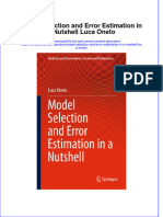 PDF Model Selection and Error Estimation in A Nutshell Luca Oneto Ebook Full Chapter