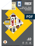 Meco Clamp & Multimeter Price List Wef 01-04-2023