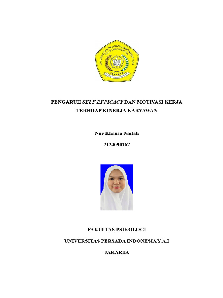 Pengaruh Self Efficacy dan Motivasi Karyawan | PDF | Karier & Perkembangan
