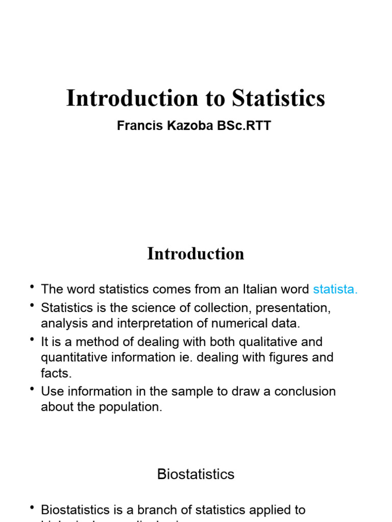 Introduction to statistics pdf statistics variance
