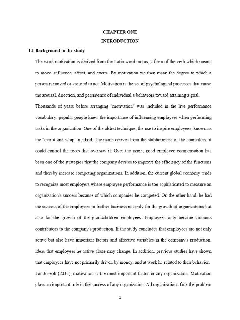 Impact of Employee Motivation on Performance | PDF | Motivational ...