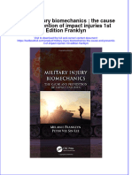 Ebffiledoc - 711download Textbook Military Injury Biomechanics The Cause and Prevention of Impact Injuries 1St Edition Franklyn Ebook All Chapter PDF