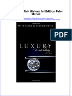 Textbook Luxury A Rich History 1St Edition Peter Mcneil Ebook All Chapter PDF