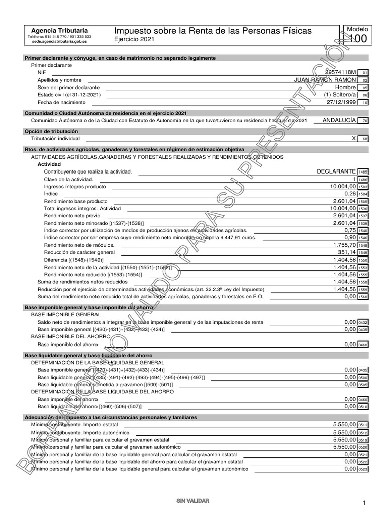 Edn 2 Agricola | PDF | Impuestos | Pagos