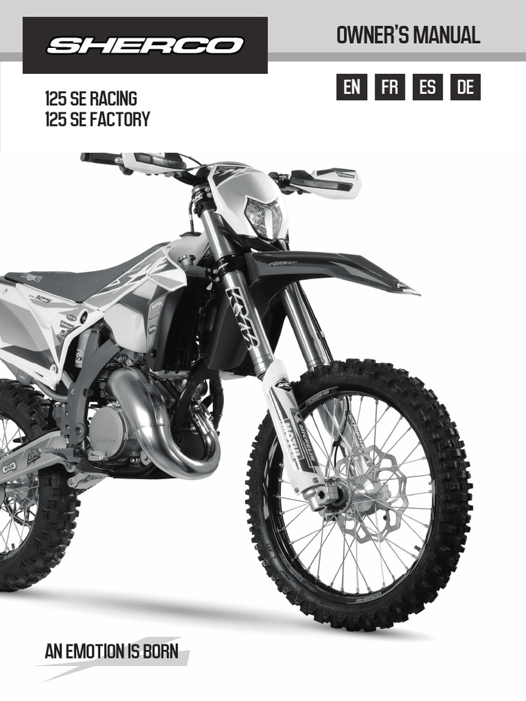 Sherco Manuel 125 Se 2T 2021 BD Web | PDF | Carburateur | Interrupteur