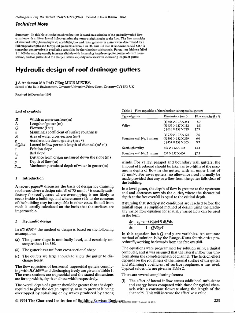 Anderson 1994 Pdf Slope Discharge Hydrology