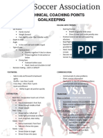 Goalkeeping Technical Coaching Points