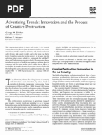 Innovation and the process of creative destruction