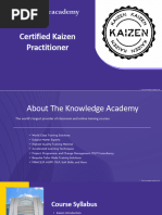 Certified Kaizen Practitioner - Delegate Pack