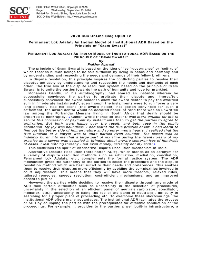 permanent-lok-adalat-institutional-adr-on-gram-swaraj-pdf
