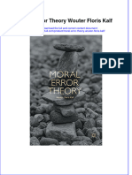 Download textbook Moral Error Theory Wouter Floris Kalf ebook all chapter pdf 