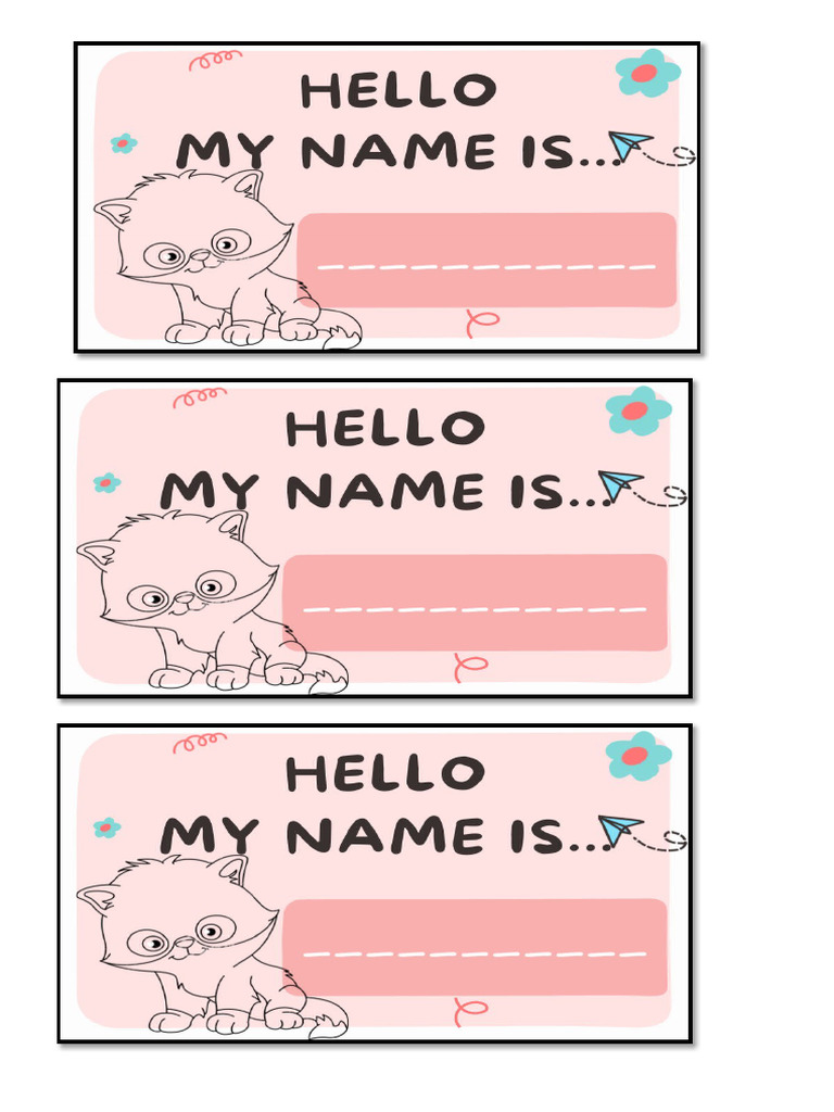 MY NAME ISSSS | PDF