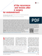 Prevention of the recurrence of symptom and lesions after conservative surgery for endometriosis