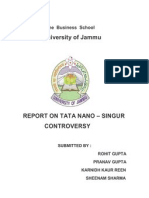Tata Nano Singur Controversy Report