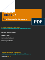 Article - 1: Class