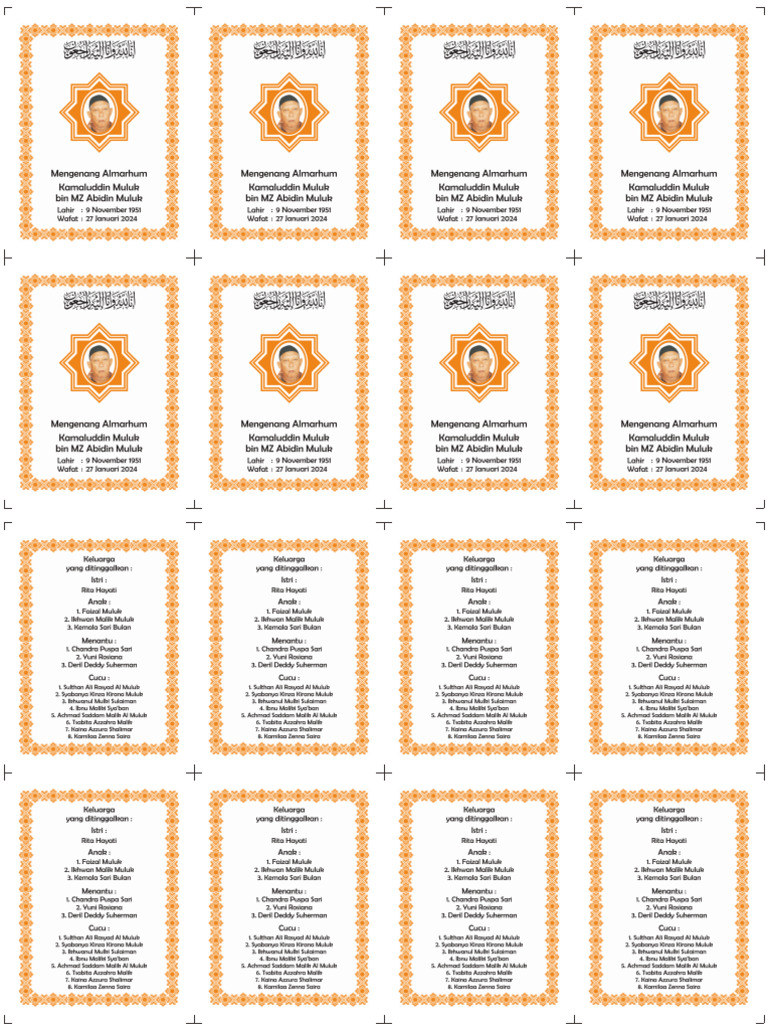 Yasin Template e PDF
