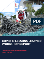 IFRC, TRC - COVID-19 Lessons Learned Workshop Report - Community Based Migration Programme Turkey - June 2021