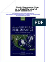 Textbook Managing Risk in Reinsurance From City Fires To Global Warming 1St Edition Neils Haueter Ebook All Chapter PDF