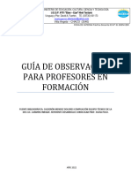 GUIA DE OBSERVACIÓN Y PRÁCTICAS PARA PROFESORES EN FORMACIÓN
