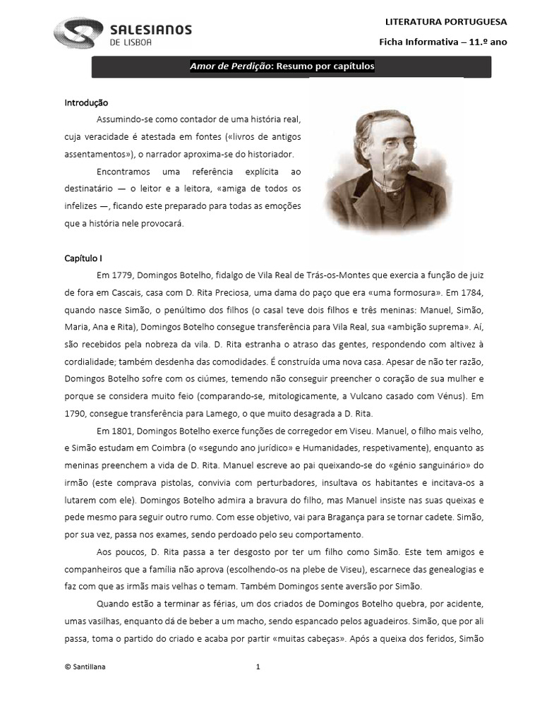 Amor e Tragédia em "Amor de Perdição" | PDF | Morte | João da Cruz