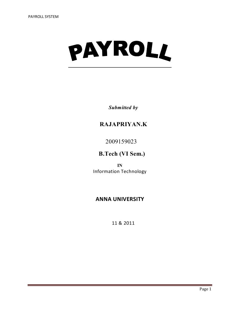 Web-Based Payroll Application | PDF | Computer Programming | Software ...