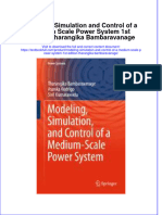 Download textbook Modeling Simulation And Control Of A Medium Scale Power System 1St Edition Tharangika Bambaravanage ebook all chapter pdf 