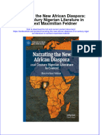 PDF Narrating The New African Diaspora 21St Century Nigerian Literature in Context Maximilian Feldner Ebook Full Chapter