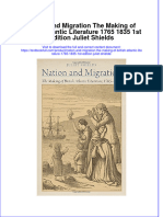 Textbook Nation and Migration The Making of British Atlantic Literature 1765 1835 1St Edition Juliet Shields Ebook All Chapter PDF