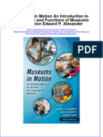 Download pdf Museums In Motion An Introduction To The History And Functions Of Museums 3Rd Edition Edward P Alexander ebook full chapter 
