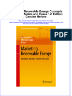 Download textbook Marketing Renewable Energy Concepts Business Models And Cases 1St Edition Carsten Herbes ebook all chapter pdf 