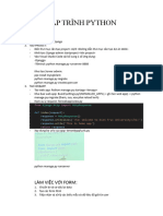 LẬP TRÌNH PYTHON