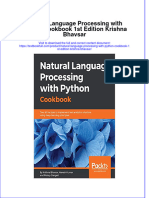 Download textbook Natural Language Processing With Python Cookbook 1St Edition Krishna Bhavsar ebook all chapter pdf 