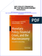 Textbook Monetary Policy Financial Crises and The Macroeconomy Heinemann Ebook All Chapter PDF