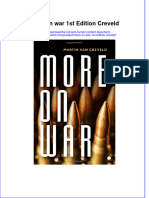Download textbook More On War 1St Edition Creveld ebook all chapter pdf 