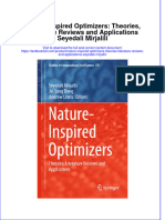 Download textbook Nature Inspired Optimizers Theories Literature Reviews And Applications Seyedali Mirjalili ebook all chapter pdf 