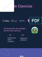 Presentación de Trabajos Feriales