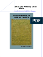 PDF Neoplatonism in Late Antiquity Dmitri Nikulin Ebook Full Chapter