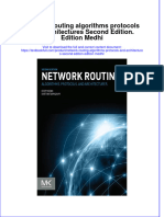PDF Network Routing Algorithms Protocols and Architectures Second Edition Edition Medhi Ebook Full Chapter