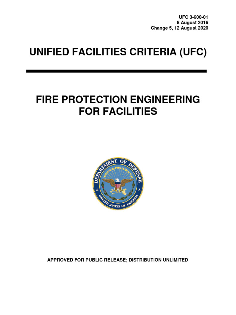 UFC 3-600-01 Fire Protection Engineering For Facilities | PDF | Fire ...