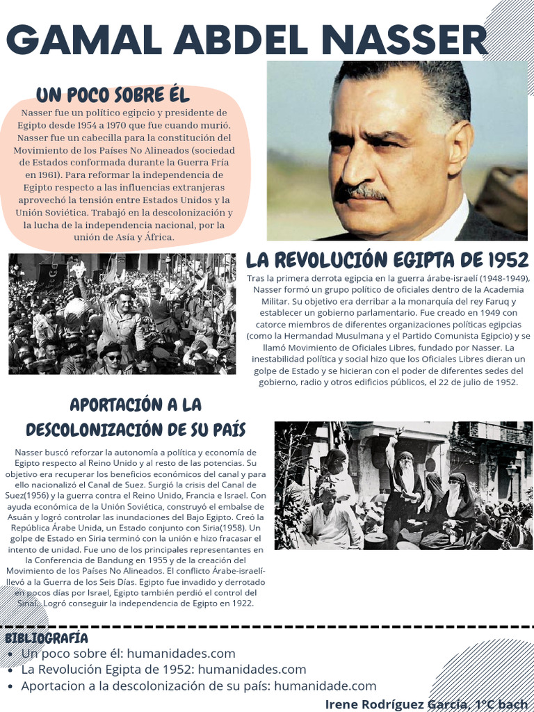 Gamal Abdel Nasser: Revolución y Descolonización | PDF | Gamal Abdel ...