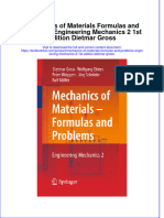 Textbook Mechanics of Materials Formulas and Problems Engineering Mechanics 2 1St Edition Dietmar Gross Ebook All Chapter PDF