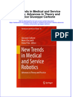 Textbook New Trends in Medical and Service Robotics Advances in Theory and Practice Giuseppe Carbone Ebook All Chapter PDF