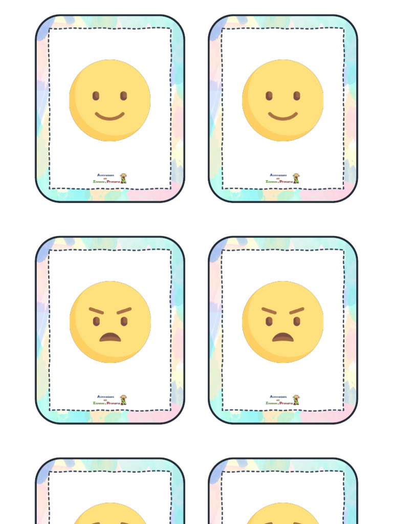 Memory Emociones Emoji | PDF