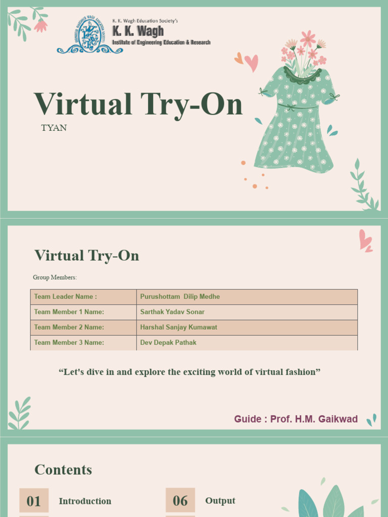 Virtual Try-On System Overview | PDF | Virtual Reality | Fashion
